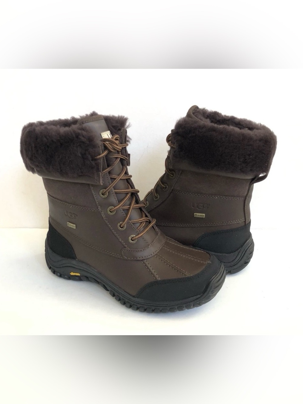 UGG ADIRONDACK II OBSIDIAN Bella WATERPROOF Boots US 7 New Brown Winter